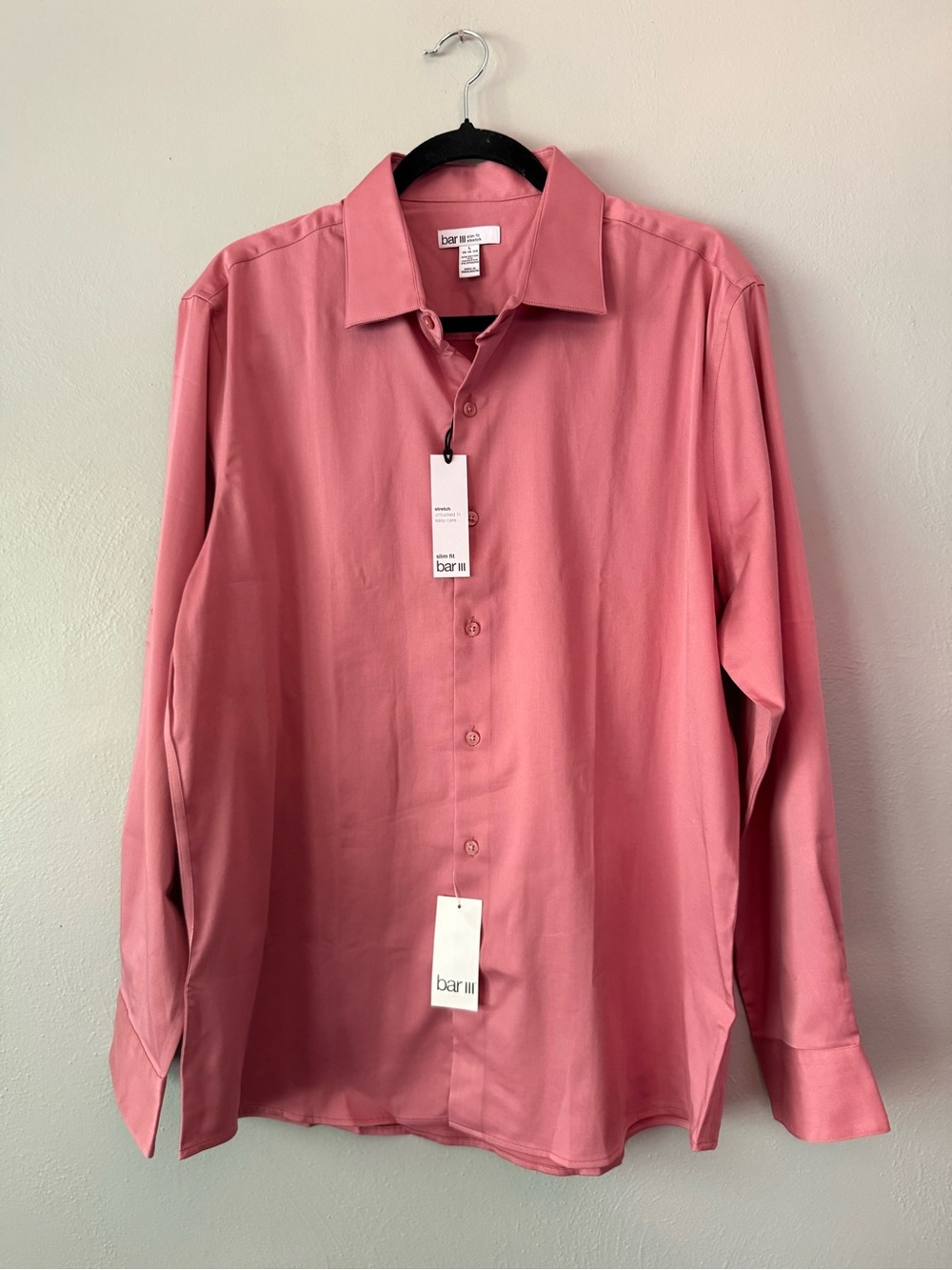 Bar III Men’s Button-Up Shirt - Dusty Pink